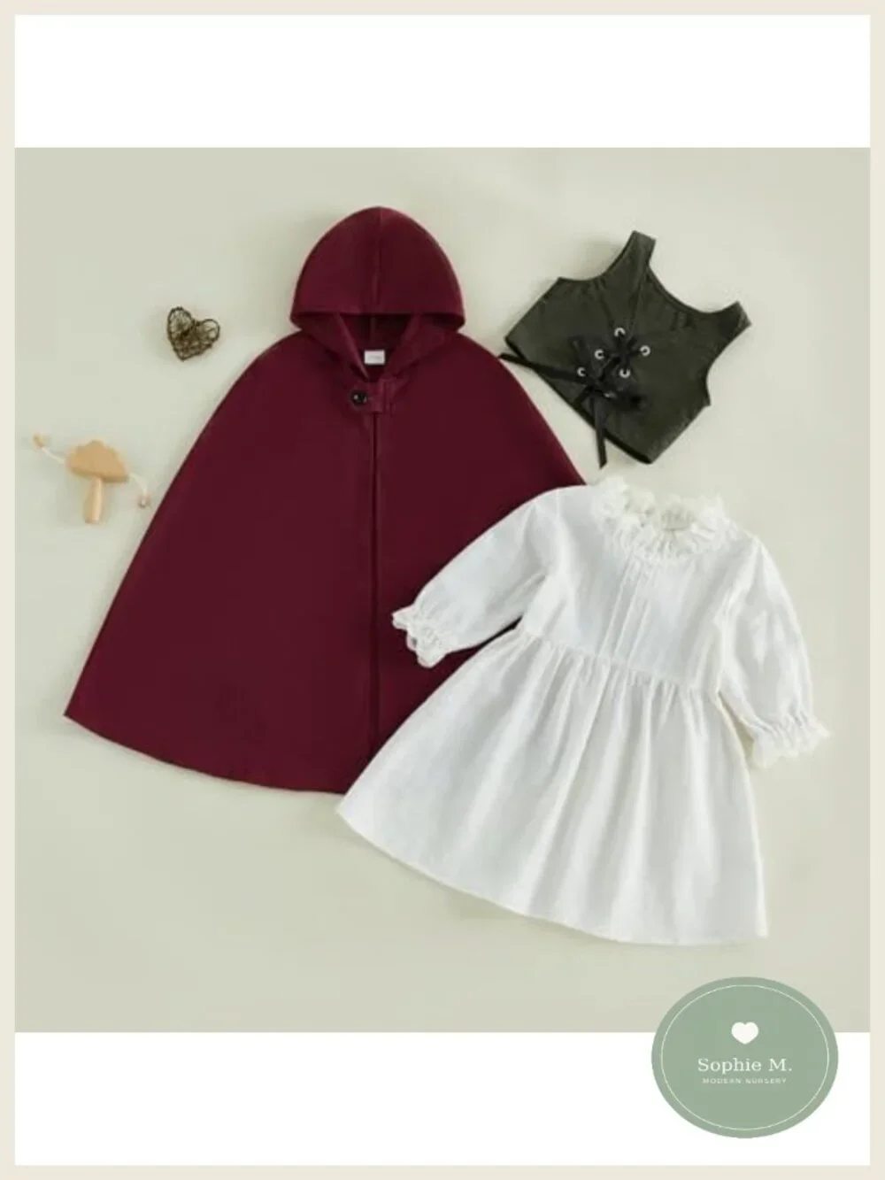 Toddler Girl Medieval Halloween Costume 4 Pc Set Ring Bearer Outfit